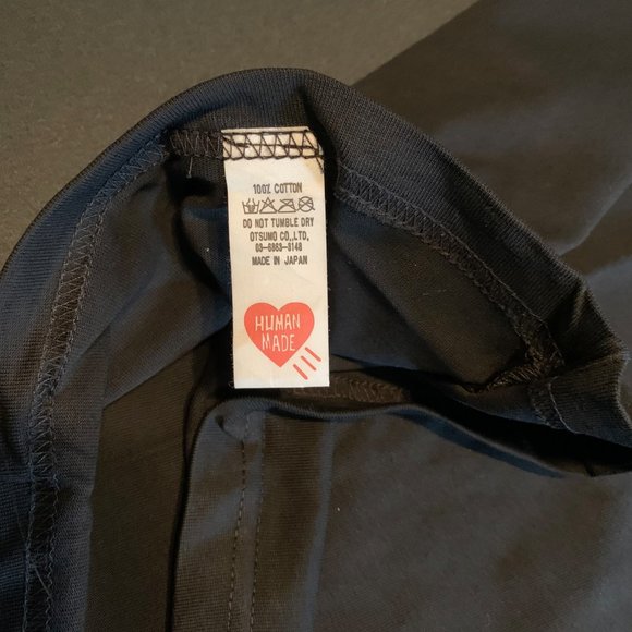 HUMAN MADE Girls Don'T Cry T-Shirt Tee Black White Size M Brand New - Picture 4 of 11